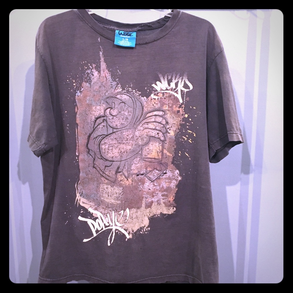 Ultra vintage street style WCKD Popeye T-shirt